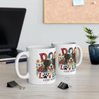Dog Lover Ceramic Mug | Colorful Floral Dog Gift | 11oz 15oz