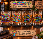 Bottoms Up & Stay Weird Whiskey Glass Set of 4