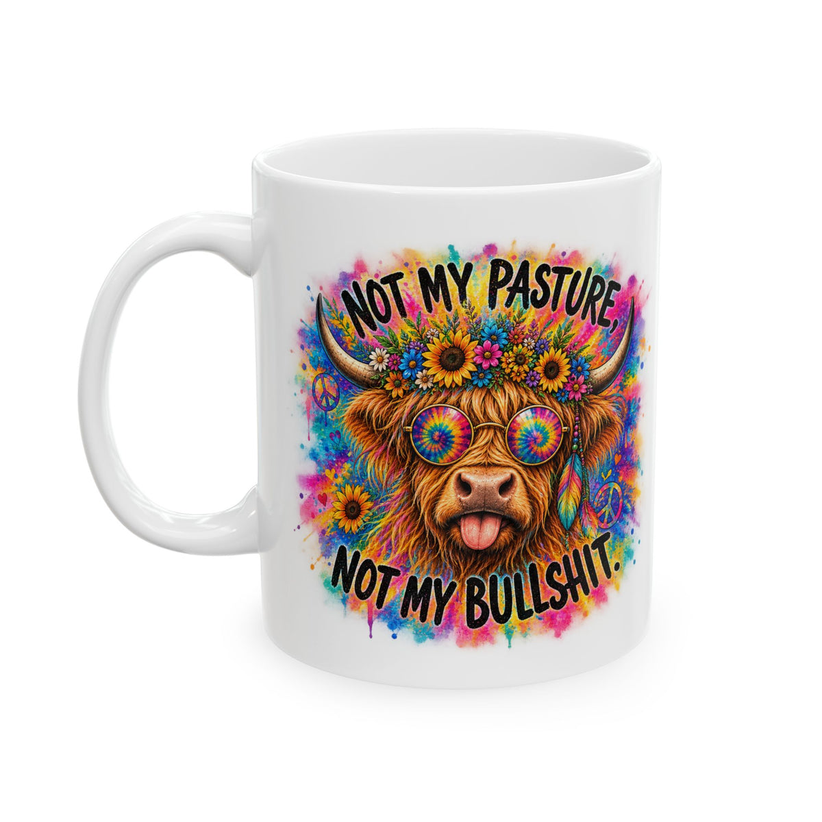 Not Your Average Cowgirl Mug | Colorful Cow Coffee Cup
